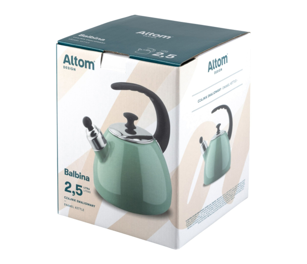 Altom Balbina czajnik emaliowany 2,5 l szałwia indukcja - 1611102 - zdjęcie 5